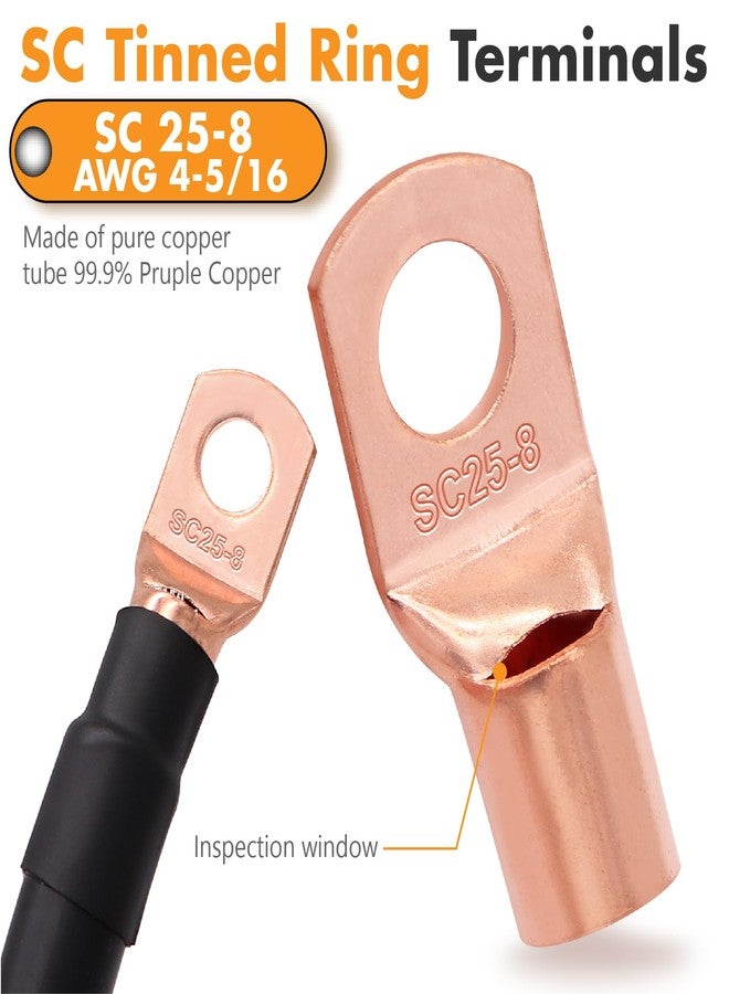 Jeemiter 4 Gauge CCA Wire Complete Kit: 100ft (50ft Red + 50ft Black) for Multiple Amp Rigs & Full Vehicle Audio Install | Includes All Terminals - Image 4